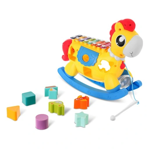 sorter interaktywny konik 8w1 cymbałki klocki+maty