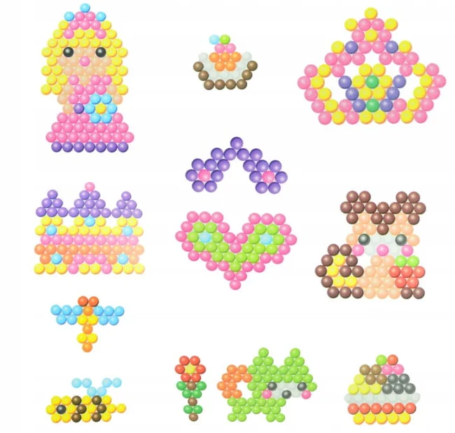 koraliki wodne zestaw magic beads szablony