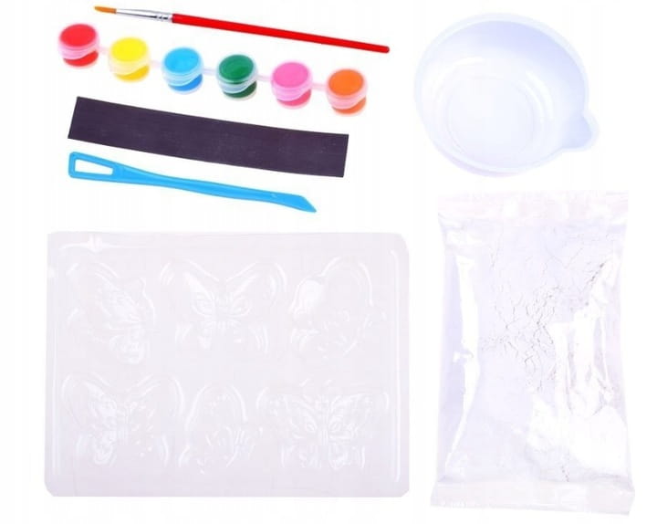 magnesy gipsowe na lodówkę diy motylki motyl