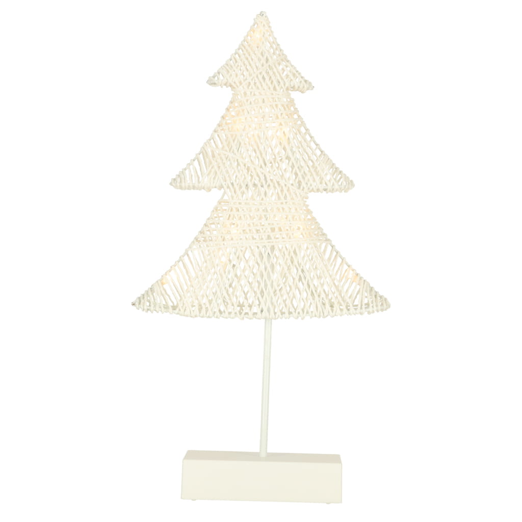 Dekoracja świąteczna stojąca choinka 39cm 10LED ciepły żółty zasilanie bateryjne