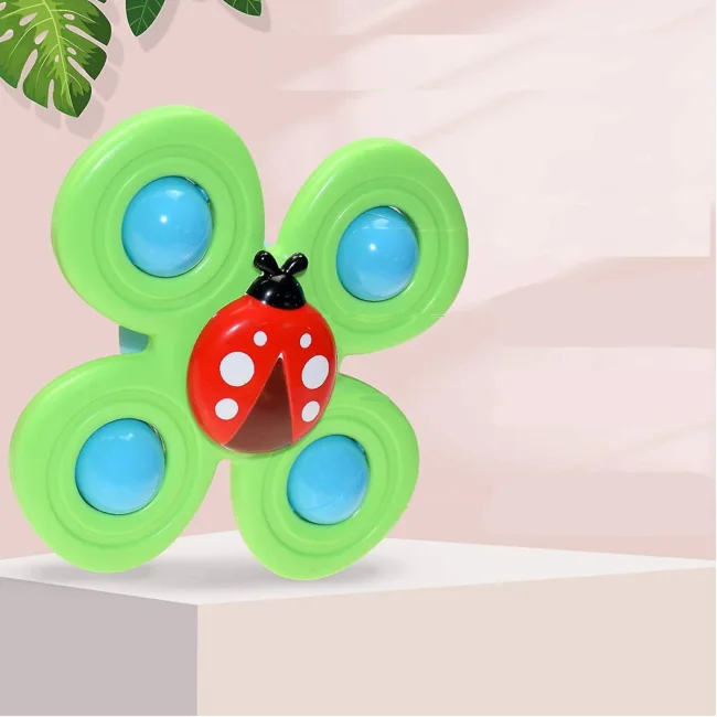3 przyssawki sensoryczne grzechotka spinner 26-07A