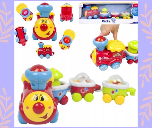 Pociąg bubu ciuchcia lokomotywa dźwięki światła dla dzieci Lt134 