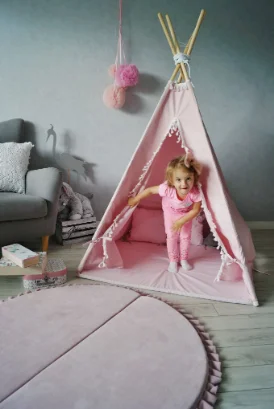 Namiot Tipi różowy dla dziewczynki  twojadzidzia.jpg