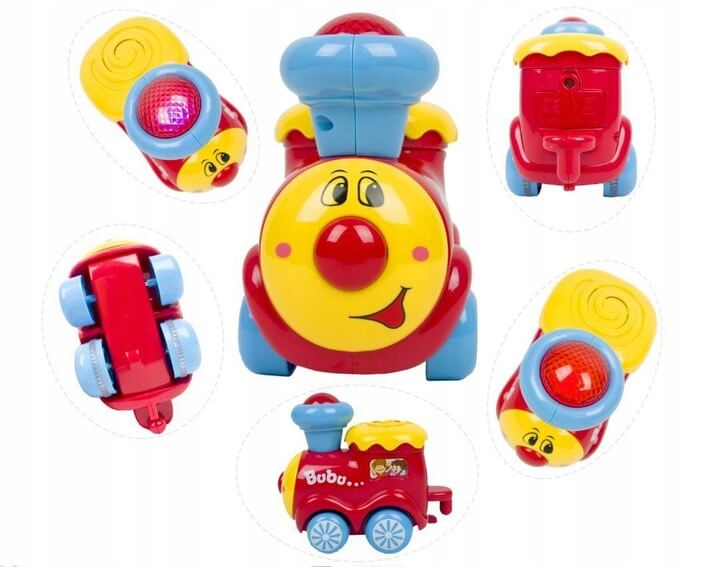 Pociąg bubu ciuchcia lokomotywa dźwięki światła dla dzieci Lt134