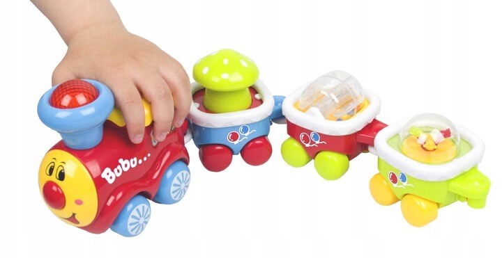 Pociąg bubu ciuchcia lokomotywa dźwięki światła dla dzieci Lt134