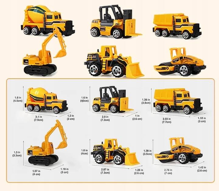 Tir ciężarówka maszyny budowlane laweta resoraki dla chłopca dzieci Lt253
