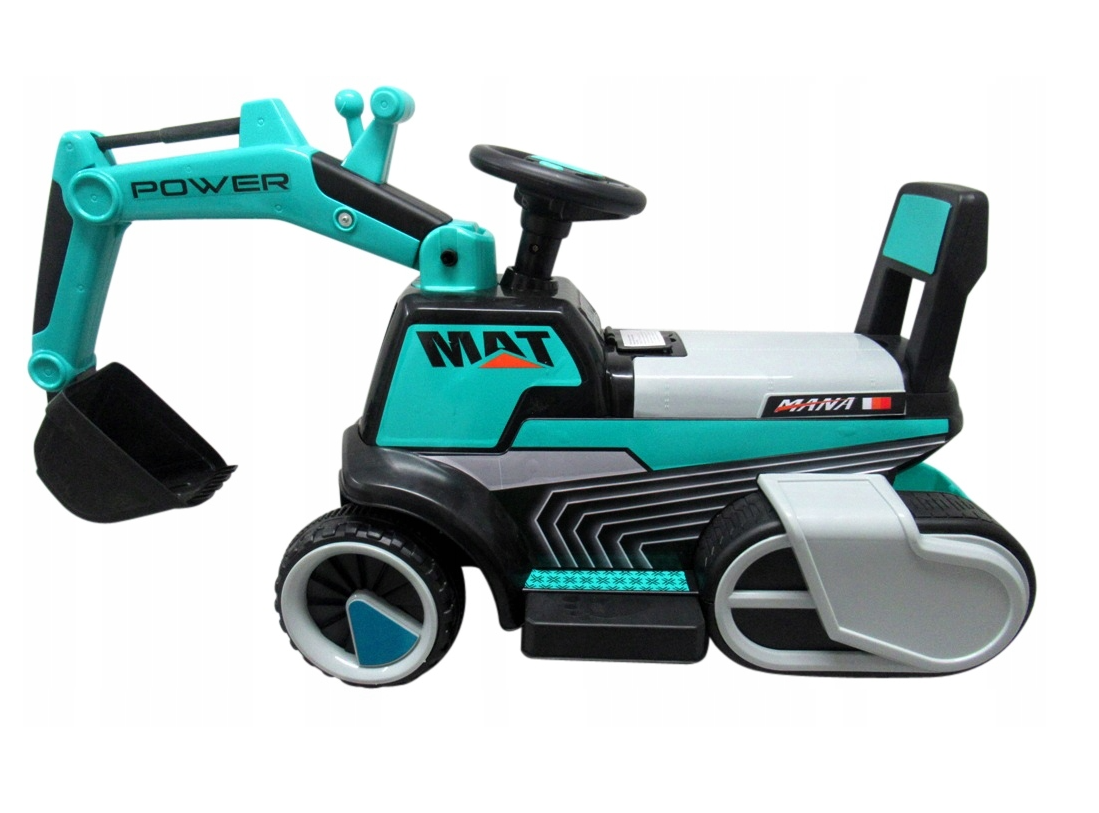 Koparka na akumulator dla dzieci niebieska Muzyka światła LED twojadzidzia