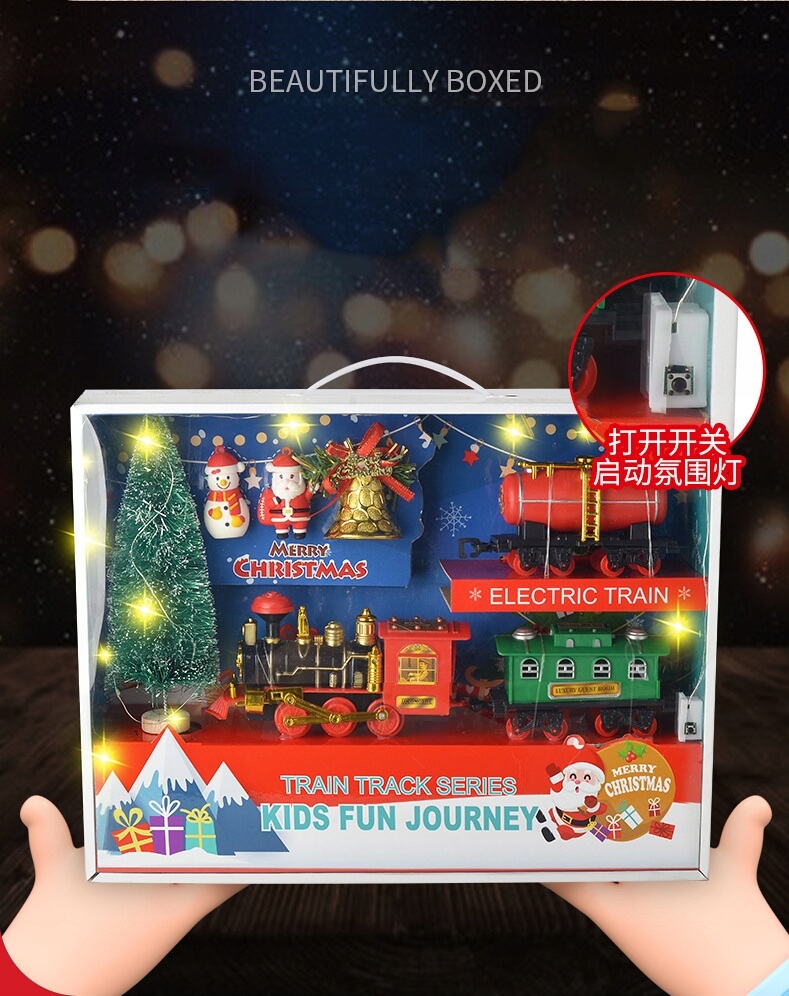 kolejka na baterie elektryczna pociąg świąteczny lt408