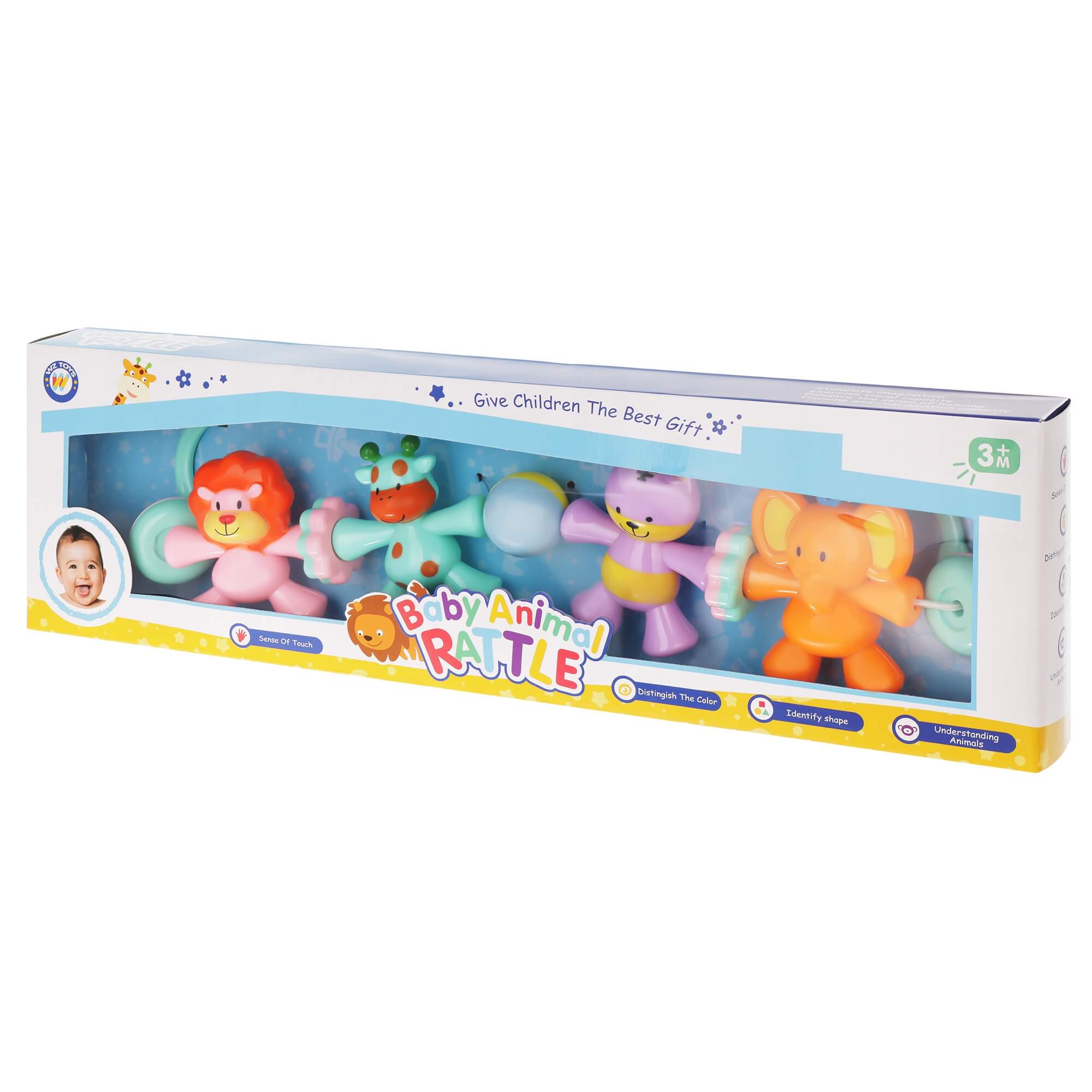 zawieszka do wózka zwierzątka grzechotka Lt397